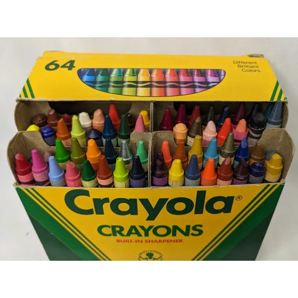 Crayola Crayon Lot Vintage 48 64‎ Set 1988 1994